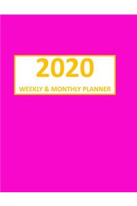 2020 Planner Weekly And Monthly
