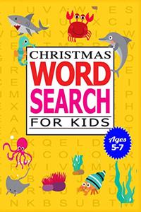 Christmas Word Search for Kids Ages 5-7