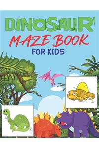 Dinosaur Maze Book for Kids