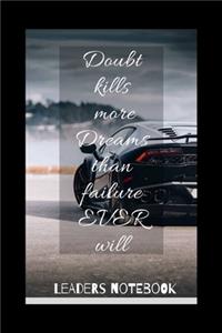 Doubt Kills More Dreams Than Failure EVER Will