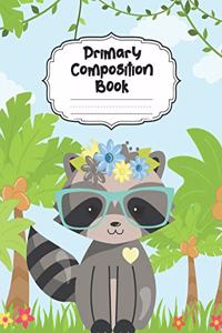 Raccoon Primary Composition Book
