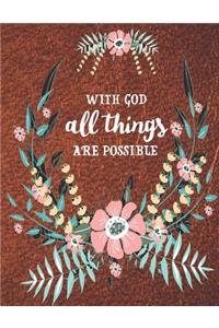 With God All Things Are Possible