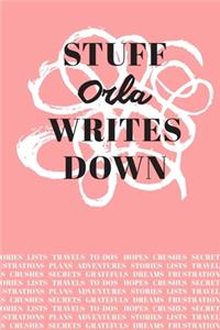 Stuff Orla Writes Down