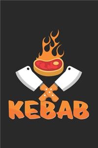 Kebab: 6x9 Kebab - grid - squared paper - notebook - notes