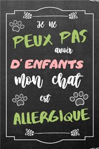 Je ne peux pas avoir d'enfants: carnet de notes - journal de voyages ou journal intime - cahier de souvenirs et de vacances ou journal de suivi