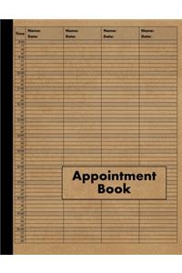 4 Column Appointment Book