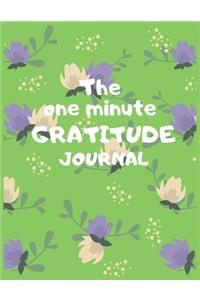 The one minute gratitude journal