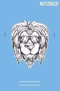 Löwe mit Sonnebrille Notizbuch