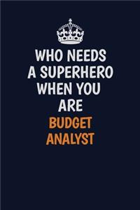 Who Needs A Superhero When You Are Budget Analyst