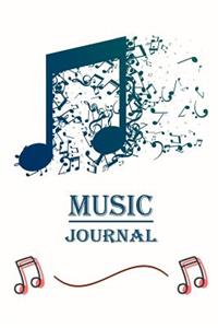 Music Journal: Manuscript Paper For Notes, Lyrics And Music. Lyric Diary and Manuscript Paper for Songwriters and Musicians.For Inspiration And Composition, Music 