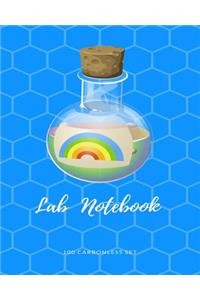 Lab Notebook 100 Carbonless Set: For Students, Chemistry, Light Grey Graph for Drawing and Writing