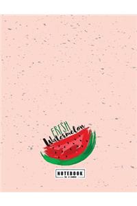 Fresh watermelon notebook