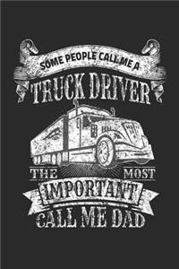 Truck Driver Dad Distressed Truck Notebook