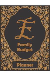 E Family Budget Planner