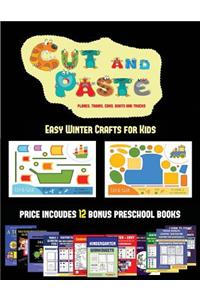 Easy Winter Crafts for Kids (Cut and Paste Planes, Trains, Cars, Boats, and Trucks)
