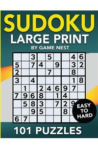 Sudoku Large Print 101 Puzzles Easy to Hard