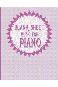 Blank Sheet Music for Piano