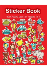 Sticker Book 2-in-1 Activity Book for Toddlers