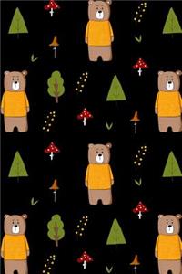 Bullet Journal Notebook Cute Bears Pattern 2