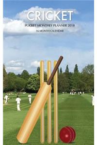 Cricket Pocket Monthly Planner 2018