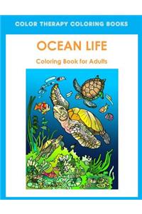 Adult Coloring Book of Ocean Life