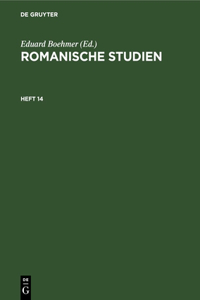 Romanische Studien. Heft 14