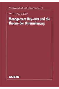 Management-Buyouts Und Die Theorie Der Unternehmung