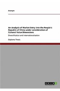 An Analysis of Market Entry Into the People's Republic of China Under Consideration of Cultural Value Dimensions