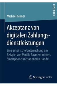 Akzeptanz von digitalen Zahlungsdienstleistungen