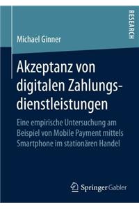 Akzeptanz Von Digitalen Zahlungsdienstleistungen