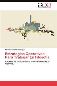 Estrategias Operativas Para Trabajar En Filosofia