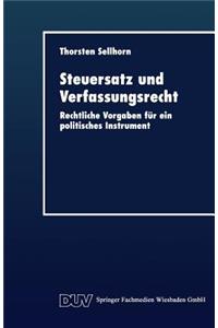 Steuersatz Und Verfassungsrecht