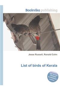 List of Birds of Kerala