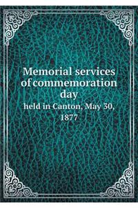 Memorial Services of Commemoration Day Held in Canton, May 30, 1877