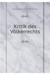 Kritik Des Völkerrechts