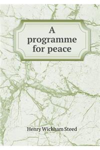 A Programme for Peace