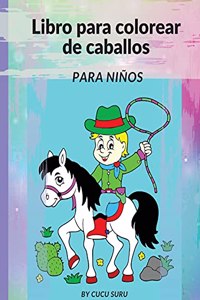 Libro de colorear de caballos para niños