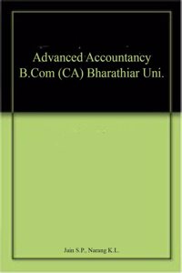 Advanced Accountancy B.Com (Ca) Bharathiar Uni.