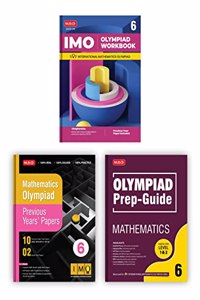 MTG International Mathematics Olympiad (IMO) Workbook, Prep-Guide & Previous Years Papers with Self Test Paper Class 6 - SOF Olympiad Books For 2023-24 Exam (Set of 3 Books)
