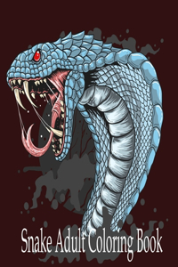 Snake Adult Coloring Book