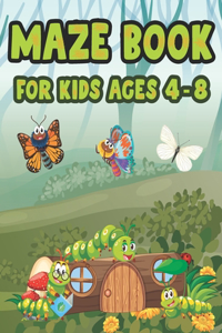 Maze Book For Kids Ages 4-8