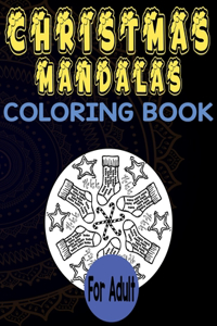 Christmas mandala coloring book for adult