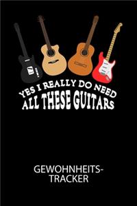 Yes I really do need all these guitars - Gewohnheitstracker