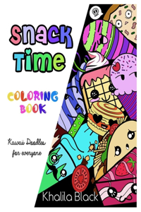 Snack Time Kawaii Coloring Book
