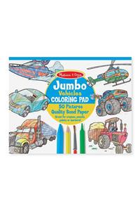 Jumbo Coloring Pad - Vehicles