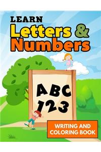 Learn Letters And Numbers ABC 123 Writing And Coloring Book