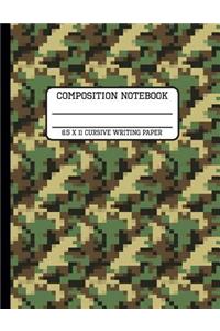 Composition Notebook Cursive Writing Paper