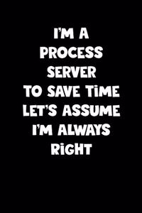 Process Server Notebook - Process Server Diary - Process Server Journal - Funny Gift for Process Server
