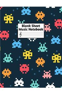 Blank Sheet Music Notebook