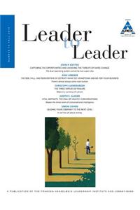 Leader to Leader, Volume 74, Fall 2014